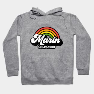 Groovy Rainbow Marin California Hoodie